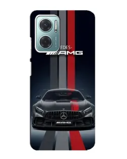 Чехол для Xiaomi Redmi Note 11E с картинкой «Mercedes — белый карбон»