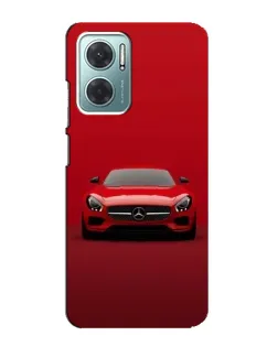 Чехол для Xiaomi Redmi Note 11E с картинкой «Красный Mercedes AMG»