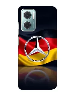 Чехол для Xiaomi Redmi Note 11E с картинкой «Mercedes — флаг Германии»