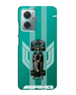 Чехол для Xiaomi Redmi Note 11E с картинкой «Mercedes AMG Petronas»
