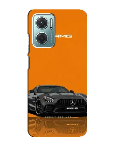 Чехол для Xiaomi Redmi Note 11E с картинкой «Оранжевый Mercedes AMG»
