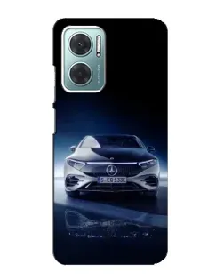 Чехол для Xiaomi Redmi Note 11E с картинкой «Ночной Mercedes EQ»