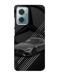 Чехол для Xiaomi Redmi Note 11E с картинкой «Mercedes AMG — графика»