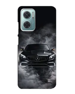 Чехол для Xiaomi Redmi Note 11E с картинкой «Mercedes в дыму»