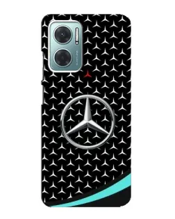 Чехол для Xiaomi Redmi Note 11E с картинкой «Mercedes — бирюзовый акцент»