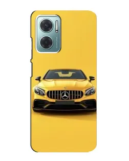 Чехол для Xiaomi Redmi Note 11E с картинкой «Желтый Mercedes GT»