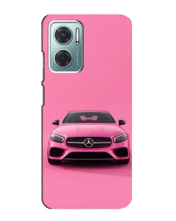 Чехол для Xiaomi Redmi Note 11E с картинкой «Розовый Mercedes AMG»