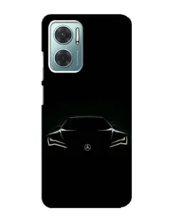 Чехол для Xiaomi Redmi Note 11E с картинкой «Mercedes — силуэт авто»
