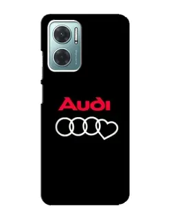 Чехол для Xiaomi Redmi Note 11E с картинкой «Логотип Audi Heart»