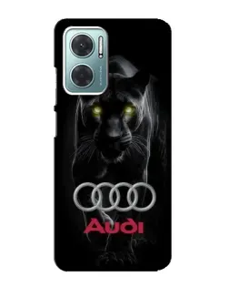 Чехол для Xiaomi Redmi Note 11E с картинкой «Пантера и Audi»