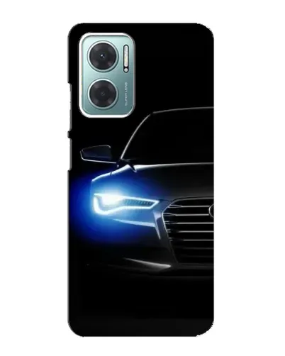 Чехол для Xiaomi Redmi Note 11E с картинкой «Неоновый взгляд Audi»