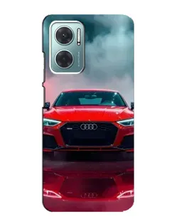 Чехол для Xiaomi Redmi Note 11E с картинкой «Audi RS — красный стиль»