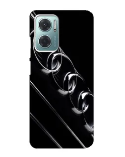 Чехол для Xiaomi Redmi Note 11E с картинкой «Audi — абстрактные кольца»