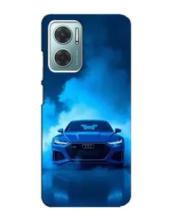 Чехол для Xiaomi Redmi Note 11E с картинкой «Audi — голубая энергия»