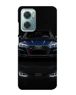 Чехол для Xiaomi Redmi Note 11E с картинкой «Audi — ночное отражение»