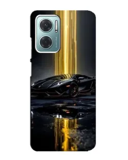 Чехол для Xiaomi Redmi Note 11E с картинкой «Ночной Lamborghini драйв»