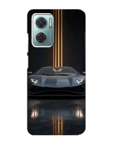 Чехол для Xiaomi Redmi Note 11E с картинкой «Lamborghini золотые линии»