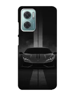 Чехол для Xiaomi Redmi Note 11E с картинкой «Lamborghini симметрия дорог»