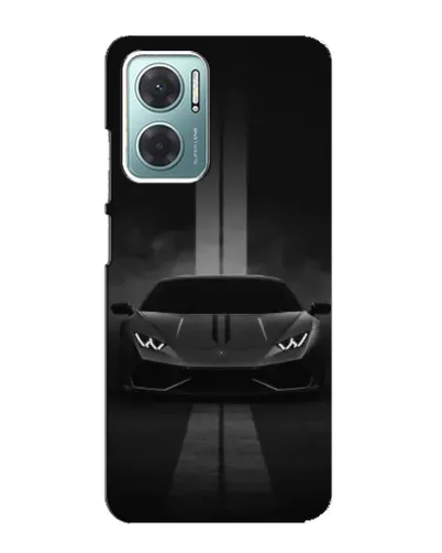 Чехол для Xiaomi Redmi Note 11E с картинкой «Lamborghini симметрия дорог»