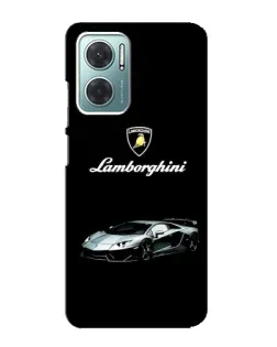 Чехол для Xiaomi Redmi Note 11E с картинкой «Логотип Lamborghini классика»