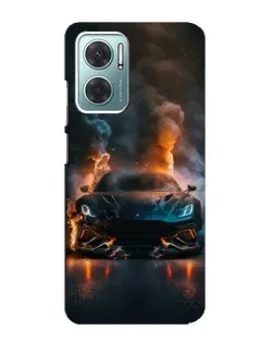 Чехол для Xiaomi Redmi Note 11E с картинкой «Lamborghini дымная эстетика»