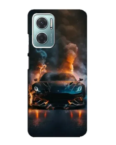 Чехол для Xiaomi Redmi Note 11E с картинкой «Lamborghini дымная эстетика»