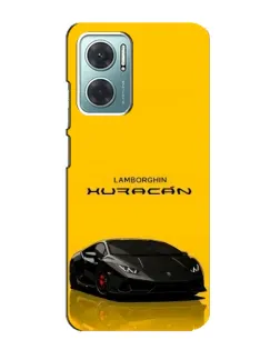 Чехол для Xiaomi Redmi Note 11E с картинкой «Lamborghini Huracan черный»