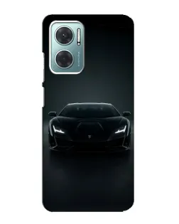Чехол для Xiaomi Redmi Note 11E с картинкой «Черный Lamborghini Aventador»