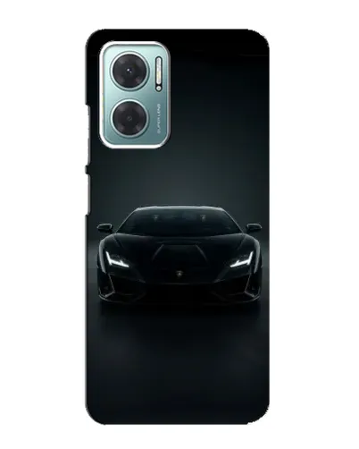 Чехол для Xiaomi Redmi Note 11E с картинкой «Черный Lamborghini Aventador»