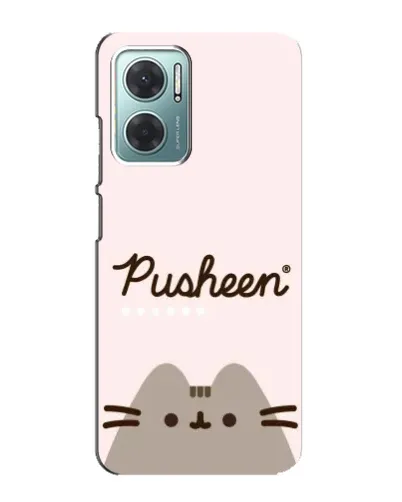 Чехол для Xiaomi Redmi Note 11E с картинкой «Pusheen логотип»