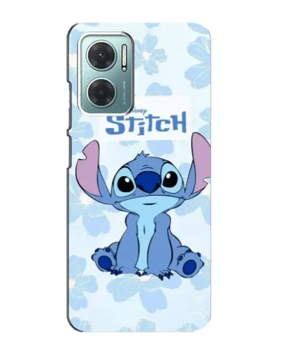 Чехол для Xiaomi Redmi Note 11E с картинкой «Stitch среди цветов»