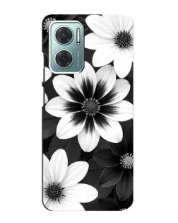 Чехол для Xiaomi Redmi Note 11E с картинкой «Монохромные астры» Чехол для Xiaomi Redmi Note 11E с картинкой «Монохромные астры»