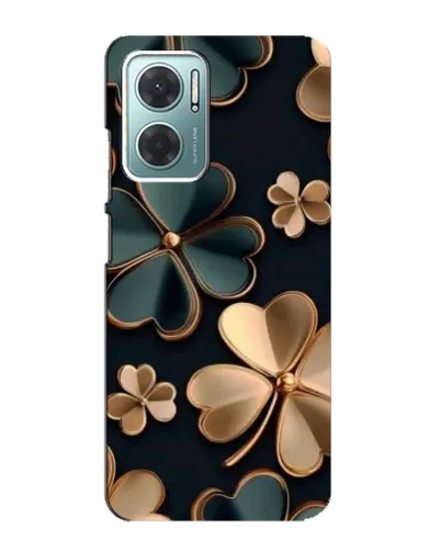 Чехол для Xiaomi Redmi Note 11E с картинкой «Клевер в золоте»
