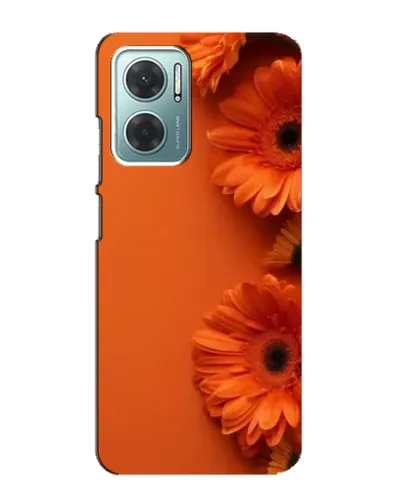 Чехол для Xiaomi Redmi Note 11E с картинкой «Оранжевые герберы»