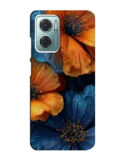 Чехол для Xiaomi Redmi Note 11E с картинкой «Яркая сине-оранжевая флора» Чехол для Xiaomi Redmi Note 11E с картинкой «Яркая сине-оранжевая флора»