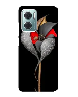 Чехол для Xiaomi Redmi Note 11E с картинкой «Серебряный фантазийный цветок» Чехол для Xiaomi Redmi Note 11E с картинкой «Серебряный фантазийный цветок»