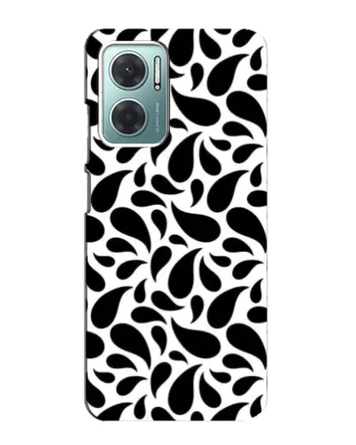 Чехол для Xiaomi Redmi Note 11E с картинкой «Контрастные черные капли»