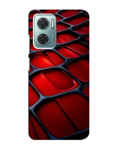 Чехол для Xiaomi Redmi Note 11E с картинкой «Красная глянцевая сетка»