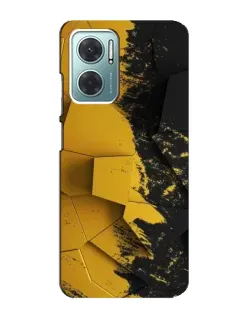 Чехол для Xiaomi Redmi Note 11E с картинкой «Золотые осколки геометрии»