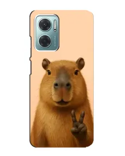 Чехол для Xiaomi Redmi Note 11E с картинкой «Капибара виктория» Чехол для Xiaomi Redmi Note 11E с картинкой «Капибара виктория»