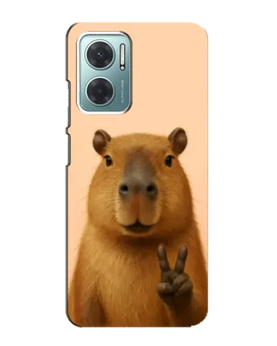 Чехол для Xiaomi Redmi Note 11E с картинкой «Капибара виктория»