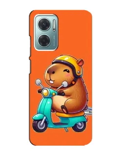 Чехол для Xiaomi Redmi Note 11E с картинкой «Капибара на скутере» Чехол для Xiaomi Redmi Note 11E с картинкой «Капибара на скутере»