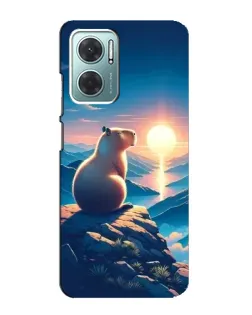 Чехол для Xiaomi Redmi Note 11E с картинкой «Закат солнца с капибарой» Чехол для Xiaomi Redmi Note 11E с картинкой «Закат солнца с капибарой»