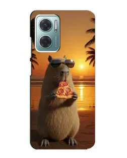 Чехол для Xiaomi Redmi Note 11E с картинкой «Капибара с пиццей» Чехол для Xiaomi Redmi Note 11E с картинкой «Капибара с пиццей»