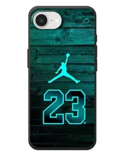 Чохол для iPhone 17e з картинкою «Jordan Cyan 23»