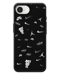 Чохол для iPhone 17e з картинкою «Nike Black Pattern»