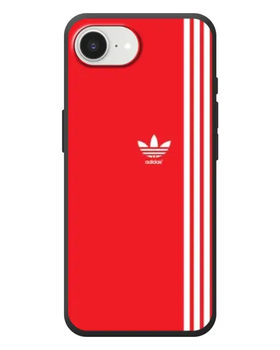Чохол для iPhone 17e з картинкою «Червоний мінімалізм Adidas»