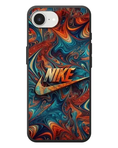 Чехол для iPhone 17e с картинкой «Nike в абстракции»