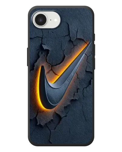 Чехол для iPhone 17e с картинкой «Объемный логотип Найк»