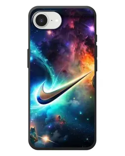 Чехол для iPhone 17e с картинкой «Космический Nike Swoosh»